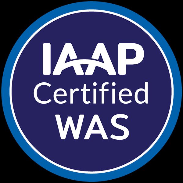 IAAP WAS badge